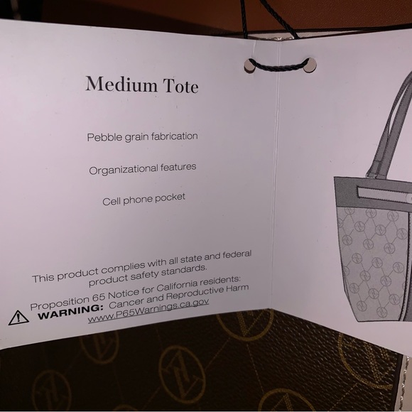 Adrienne Vittadini Signature Collection Tote - Picture 6 of 7